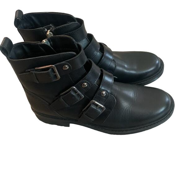 NEW CLARKS ORINOCO2 WOMEN'S BLACK LEATHER STUD BOOTS 9 - Picture 8 of 13